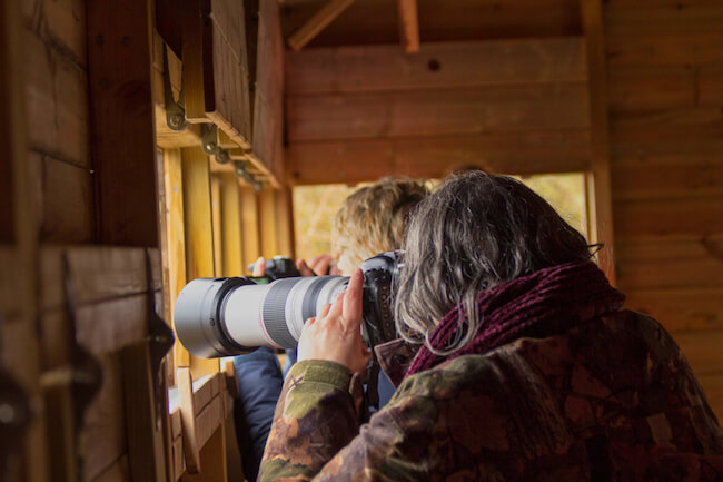 Me in a bird hide at Rutland Water. (Photo Credit to Mel Parsons)